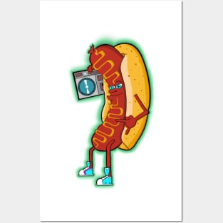 Rocking Hot Dog Posters and Art